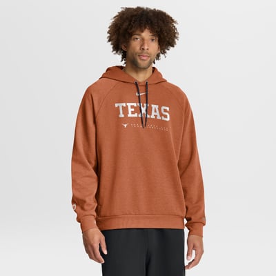 Texas Longhorns Nike 2025 Courtside Basketball Practice Raglan Dri-FIT Hoodie - Texas Orange