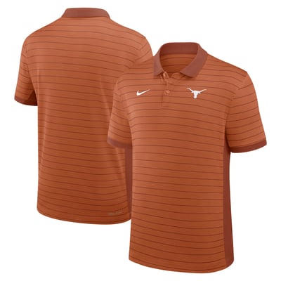 Texas Longhorns Nike 2026 Early Season Coaches Sideline Victory Stripe Dri-FIT Polo - Texas Orange