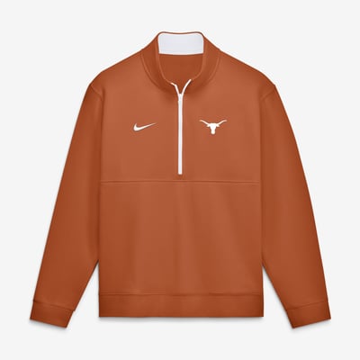 Texas Longhorns Nike Primetime Club Fleece Half-Zip Pullover - Texas Orange