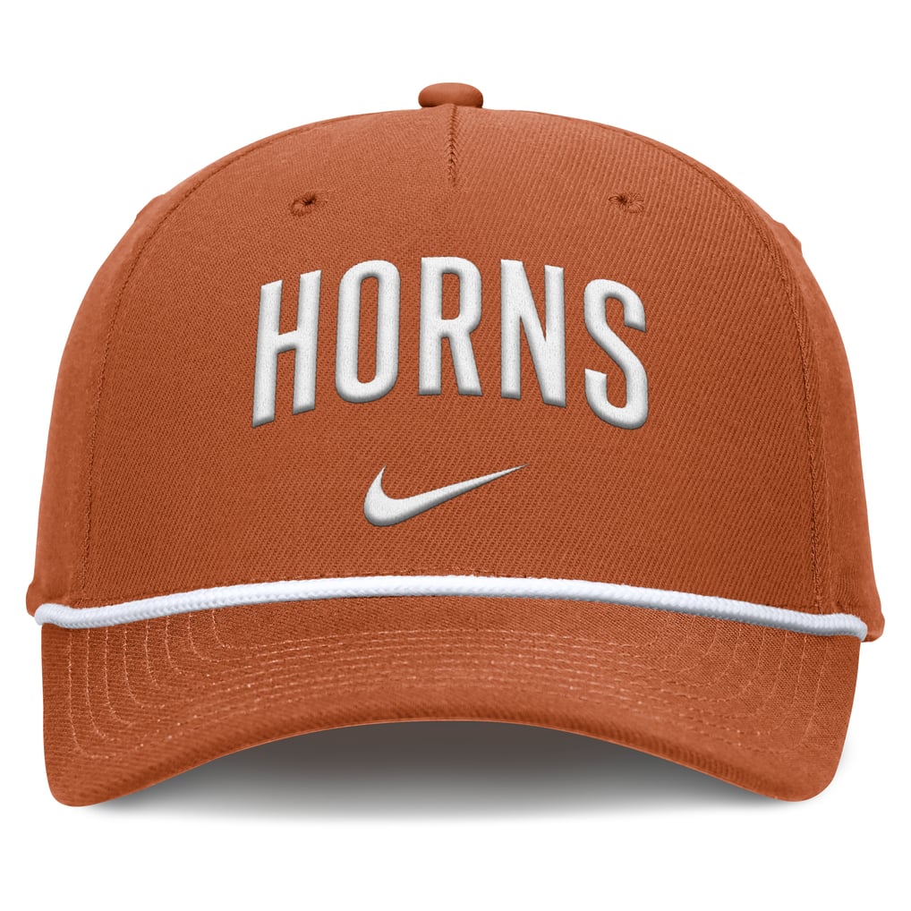 Texas Longhorns Nike Rise Campus Adjustable Hat - Texas Orange