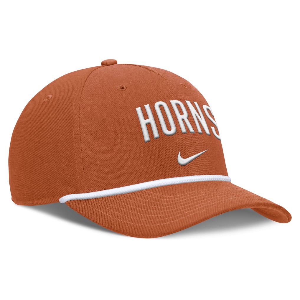 Texas Longhorns Nike Rise Campus Adjustable Hat - Texas Orange