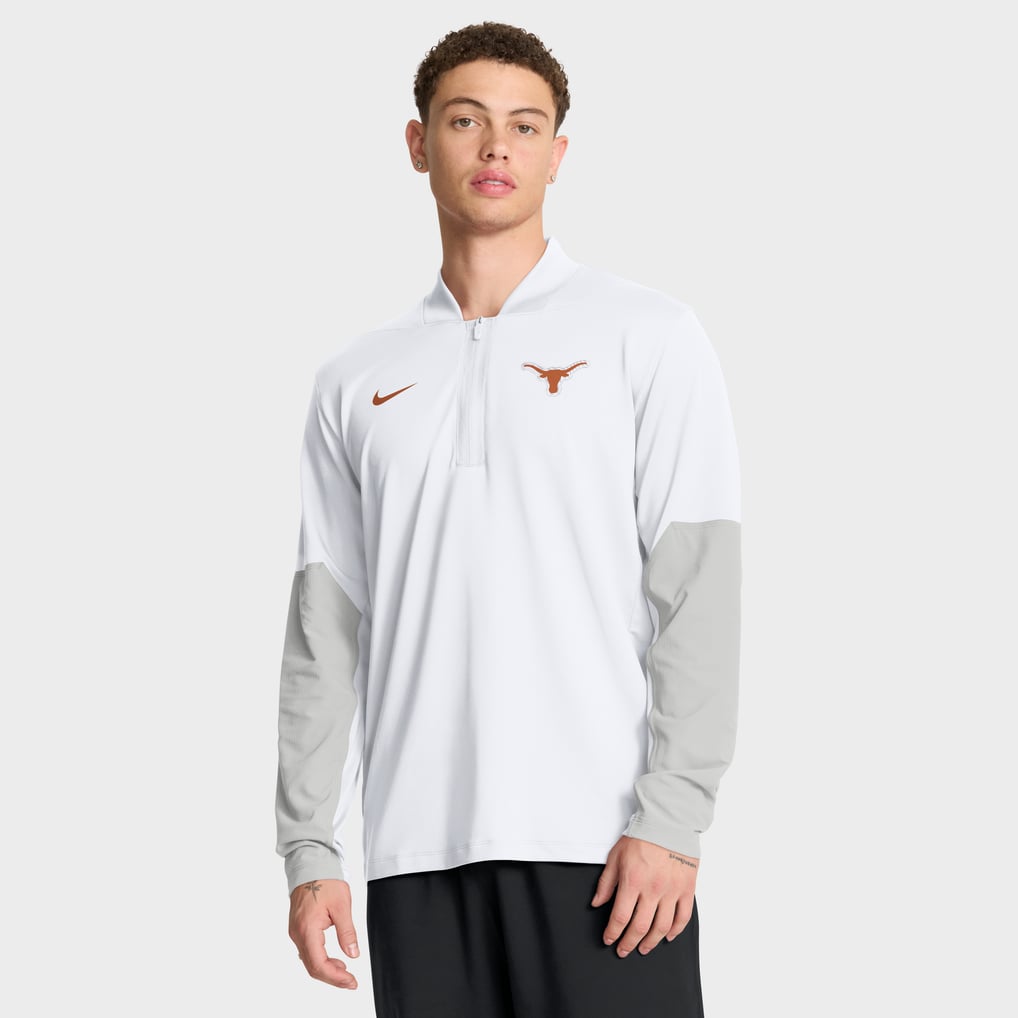 Texas Longhorns Nike One Goal Performance Half-Zip Pullover - White