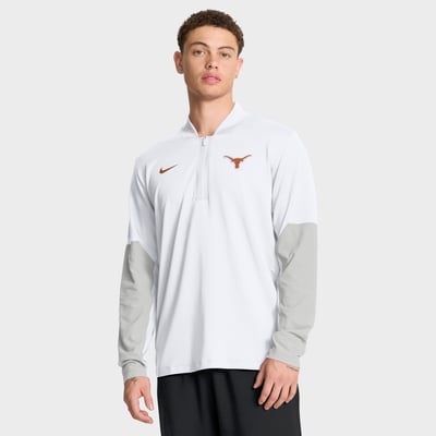 Texas Longhorns Nike One Goal Performance Half-Zip Pullover - White