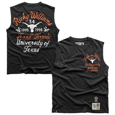 Roots of Fight x Texas Longhorns x Ricky Williams Muscle Tank Top - Black