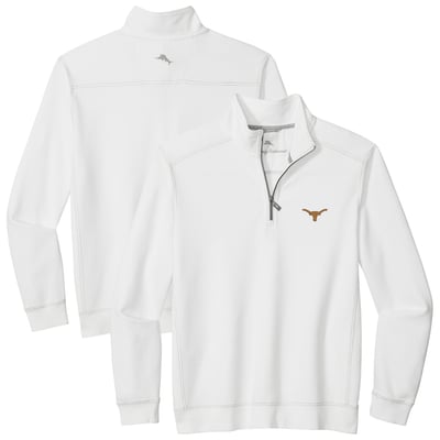 Texas Longhorns Tommy Bahama Montego Bay Half-Zip Jacket - White