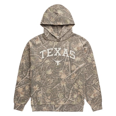  Texas Longhorns Uscape Apparel Back Bay Fleece Hoodie - Camo