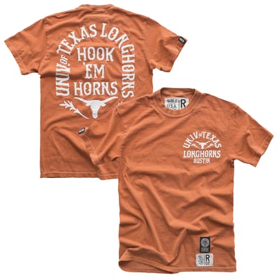 Roots of Fight x Texas Longhorns Unisex Hook 'Em Horns T-Shirt - Texas Orange