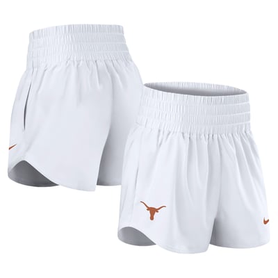 Texas Longhorns Nike Women's Performance One Dri-FIT High-Rise Shorts - White