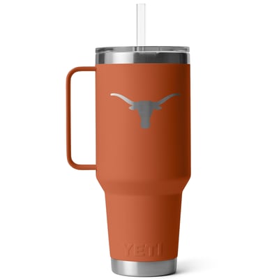 Texas Longhorns YETI 42oz. Rambler Straw Mug