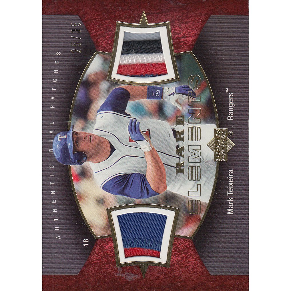 2007 Upper Deck Elements Rare Elements Patches #MT Mark Teixeira/35