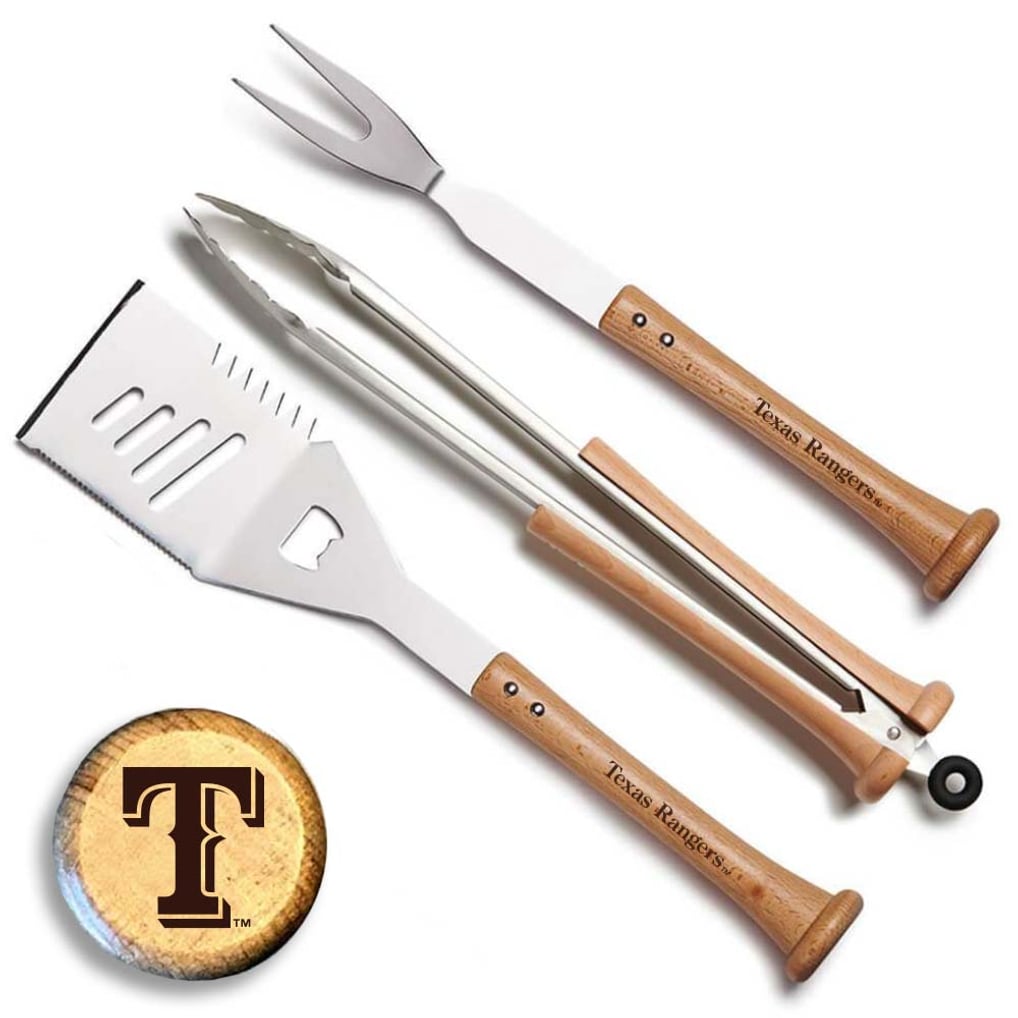 Texas Rangers Baseball BBQ Triple Play Combo Set