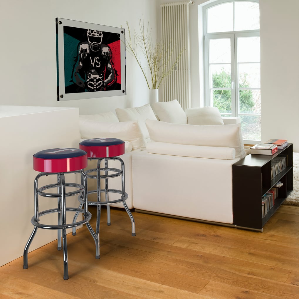  Texas Rangers Imperial Team Chrome Bar Stool