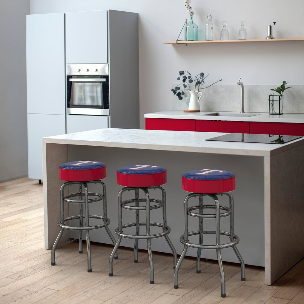  Texas Rangers Imperial Team Chrome Bar Stool