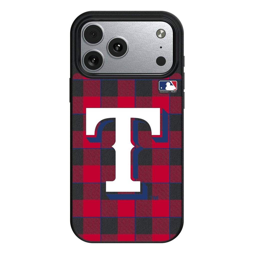 Texas Rangers Keyscaper Plaid Magnetic Bump iPhone Case