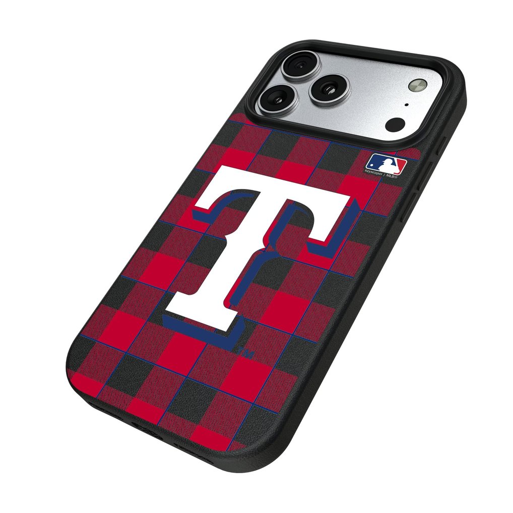Texas Rangers Keyscaper Plaid Magnetic Bump iPhone Case
