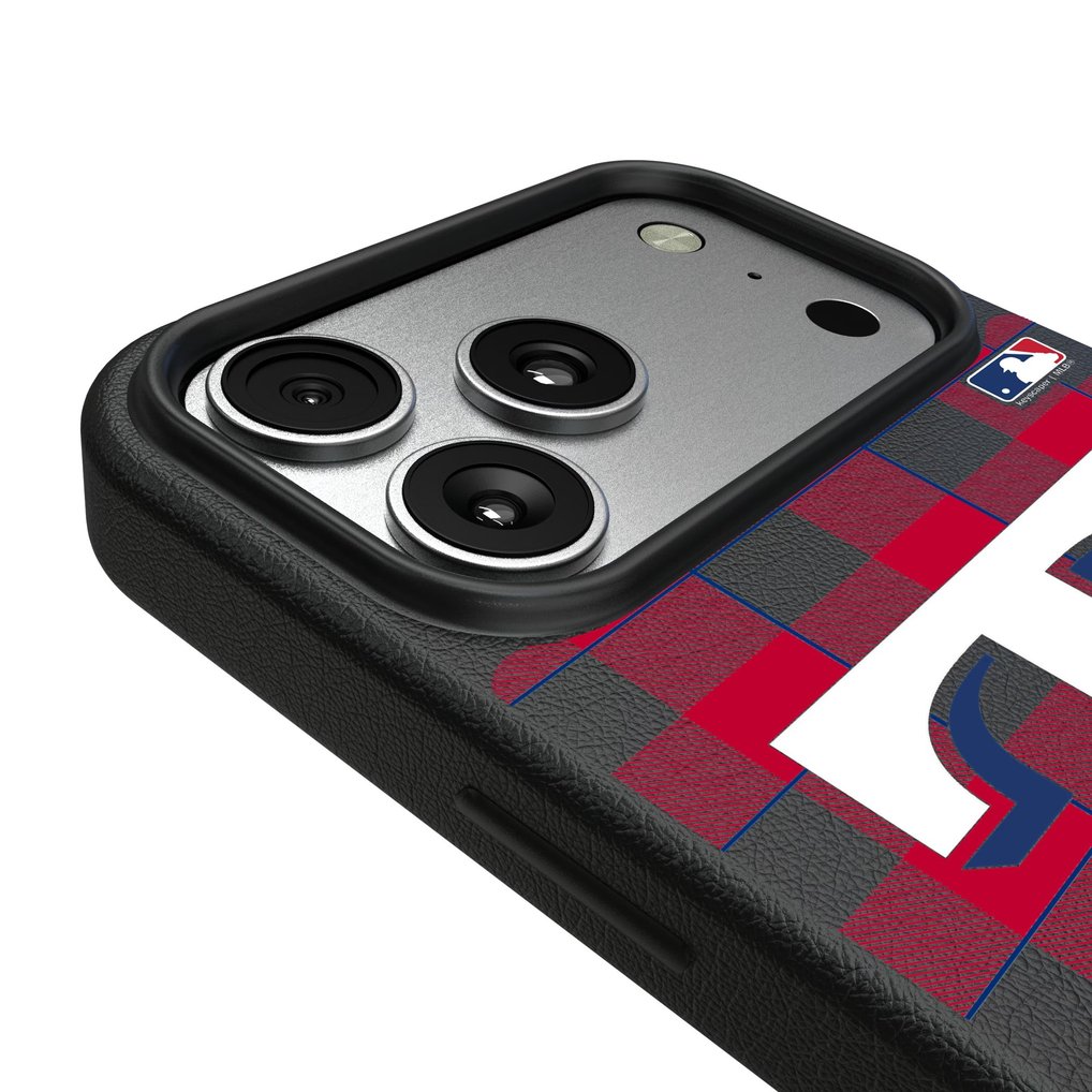Texas Rangers Keyscaper Plaid Magnetic Bump iPhone Case