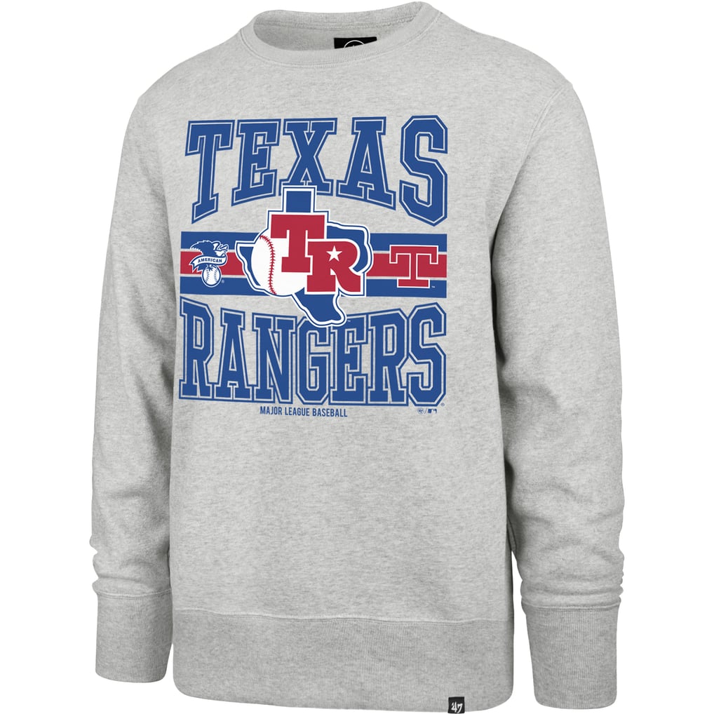  Texas Rangers '47 Letters Headline Pullover Sweatshirt - Gray