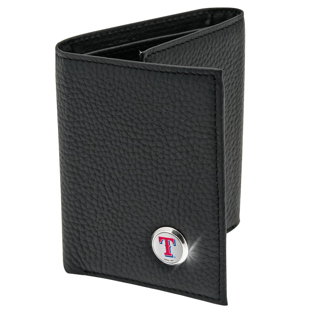  Texas Rangers Leather Wallet - Black