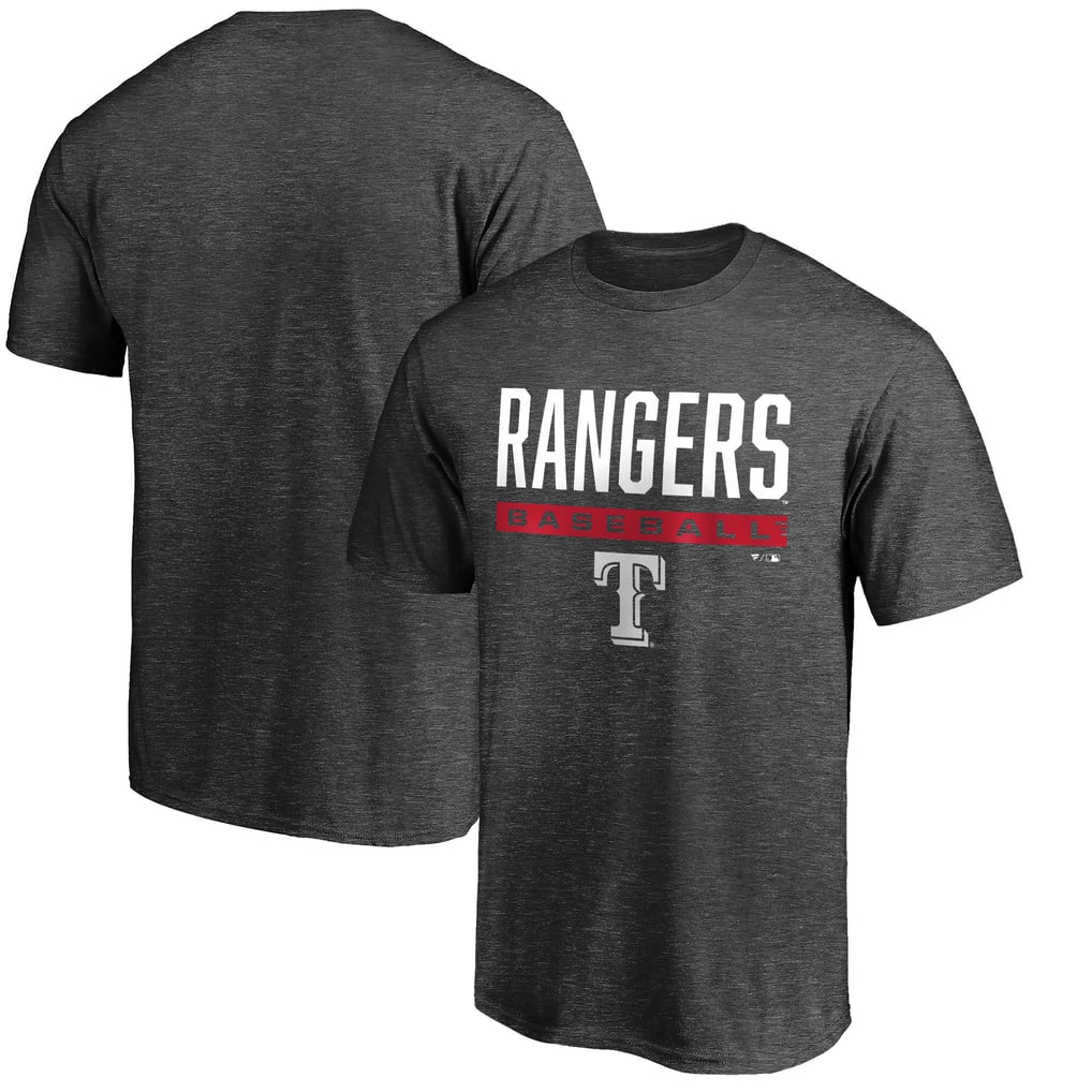 Texas Rangers Team Win Stripe T-Shirt - Charcoal