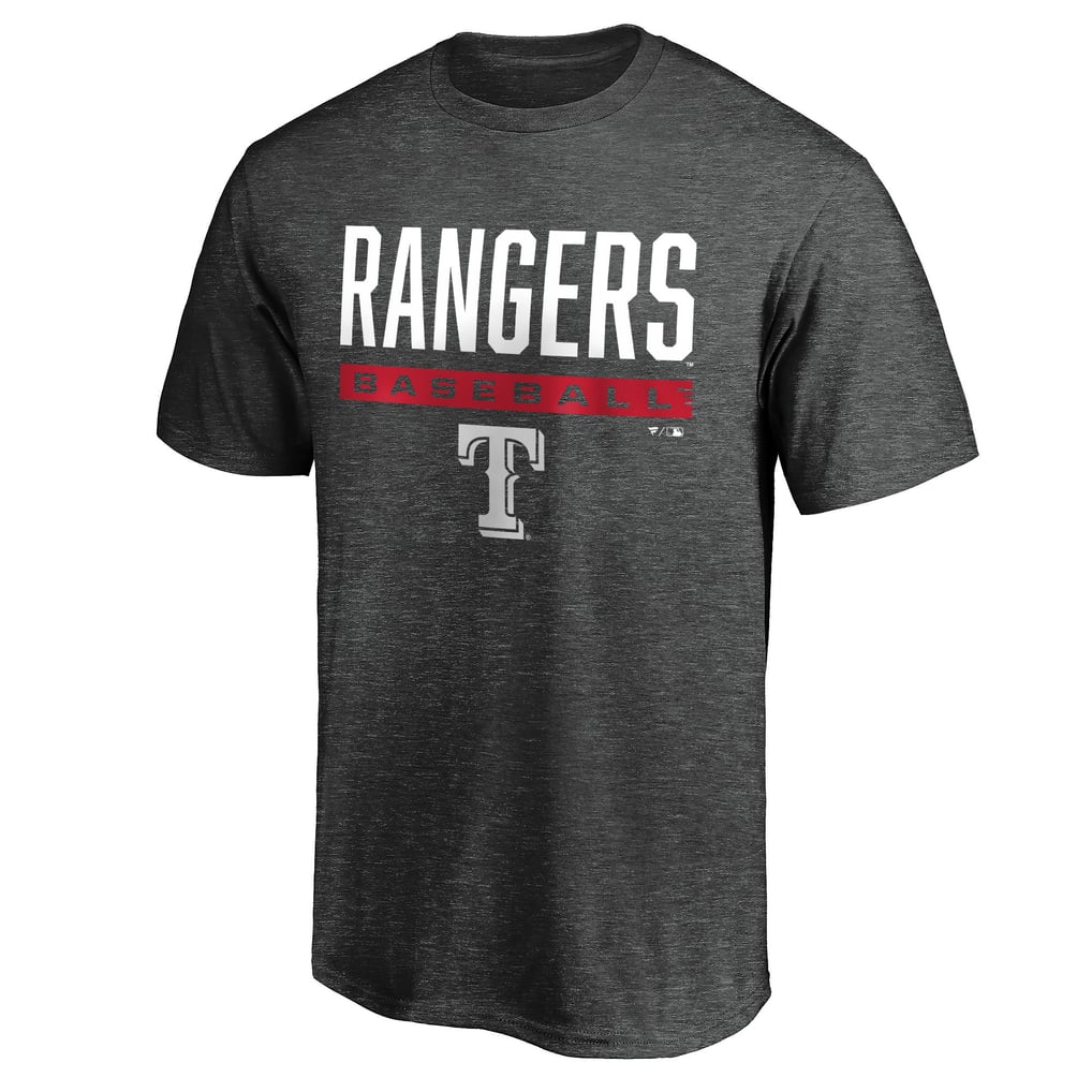 Texas Rangers Team Win Stripe T-Shirt - Charcoal