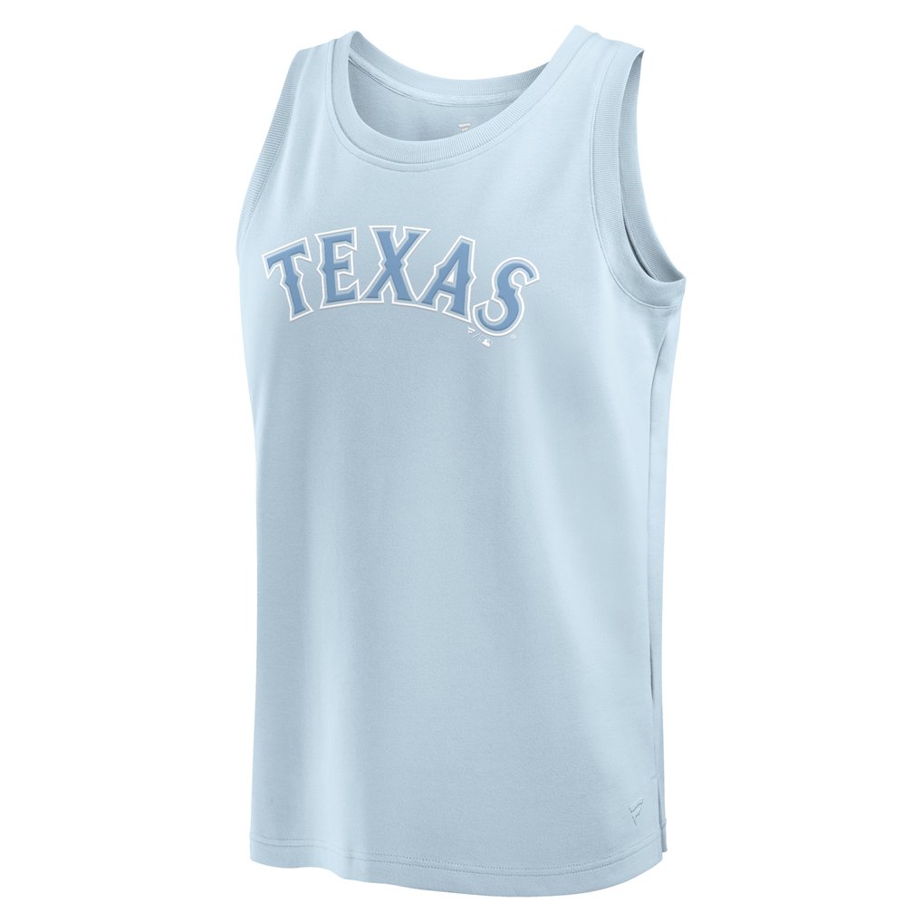 Texas Rangers Fanatics Elements Tank Top - Light Blue