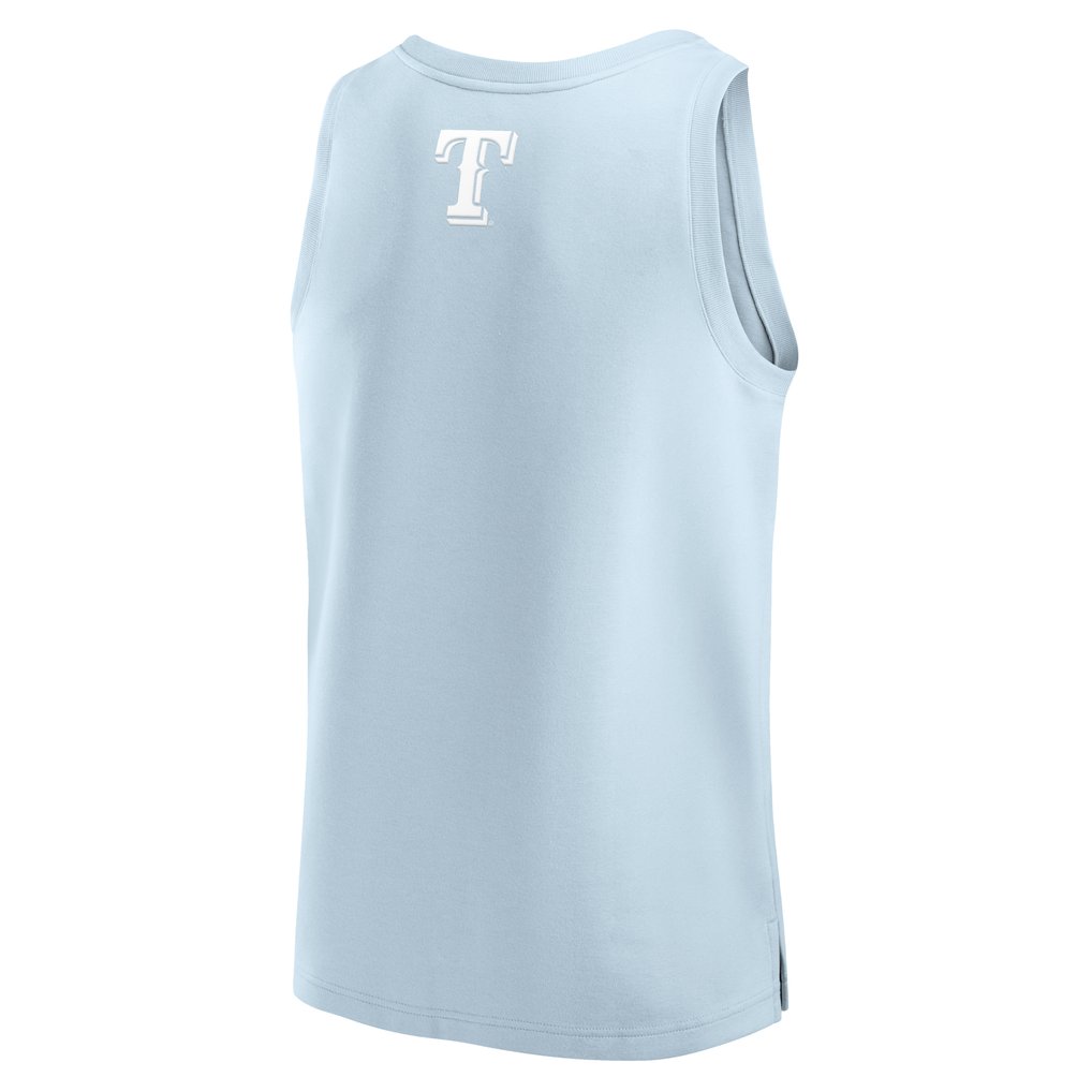 Texas Rangers Fanatics Elements Tank Top - Light Blue