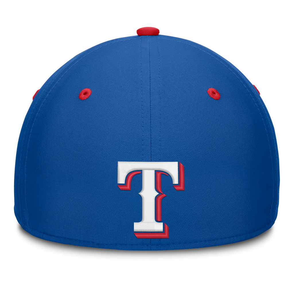 Texas Rangers Fanatics Jammed Structured Flex Hat - Royal/White