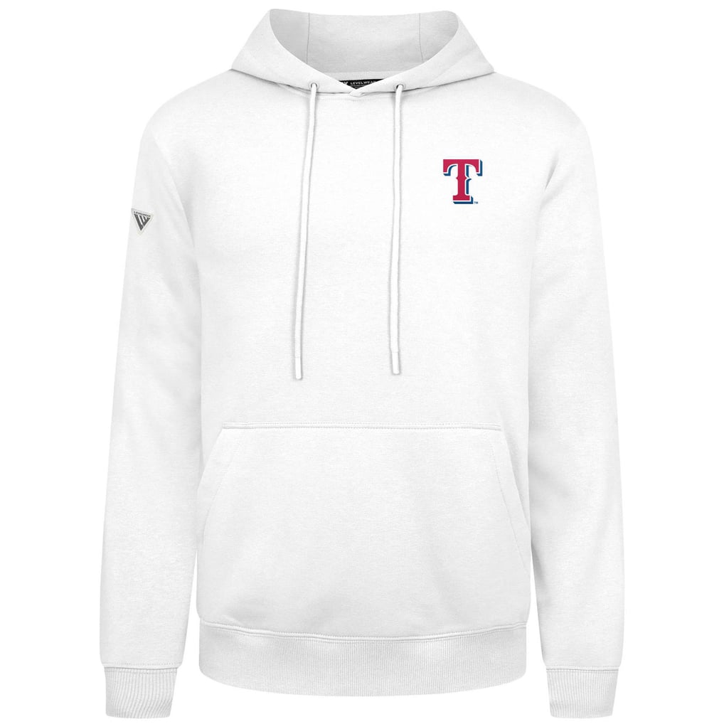 Texas Rangers Levelwear Podium Primary Pullover Hoodie - White