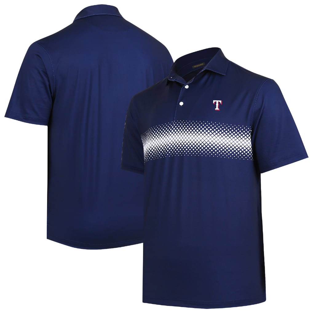  Texas Rangers Collins Stripe Polo - Navy