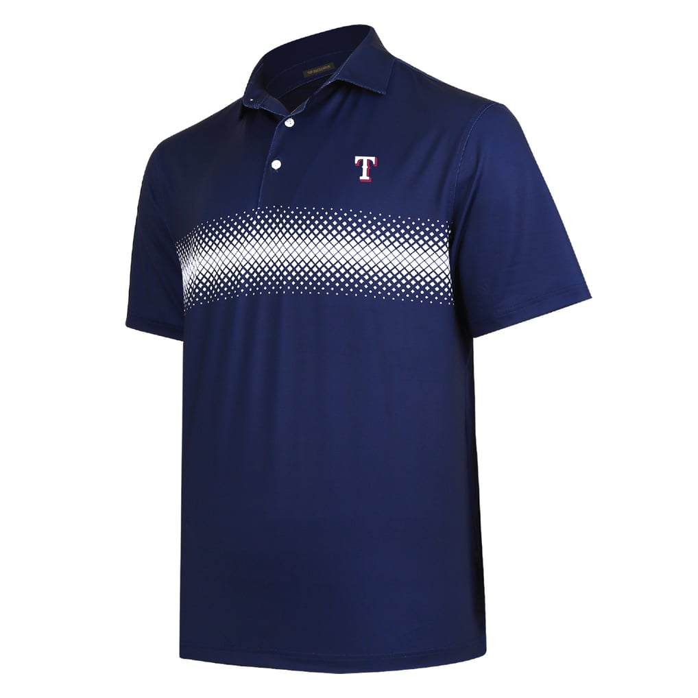  Texas Rangers Collins Stripe Polo - Navy