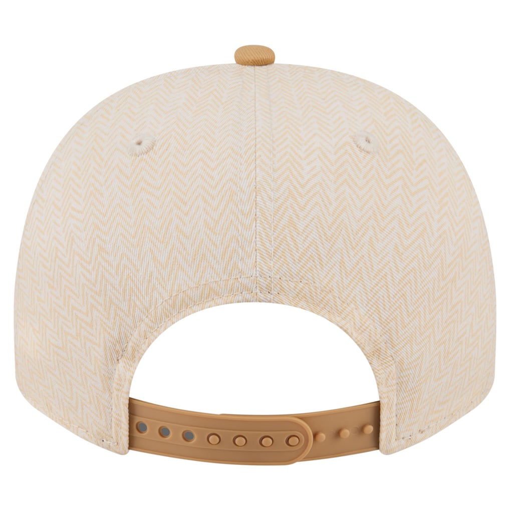  Texas Rangers New Era Herringbone 9FIFTY A-Frame Snapback Hat - Cream
