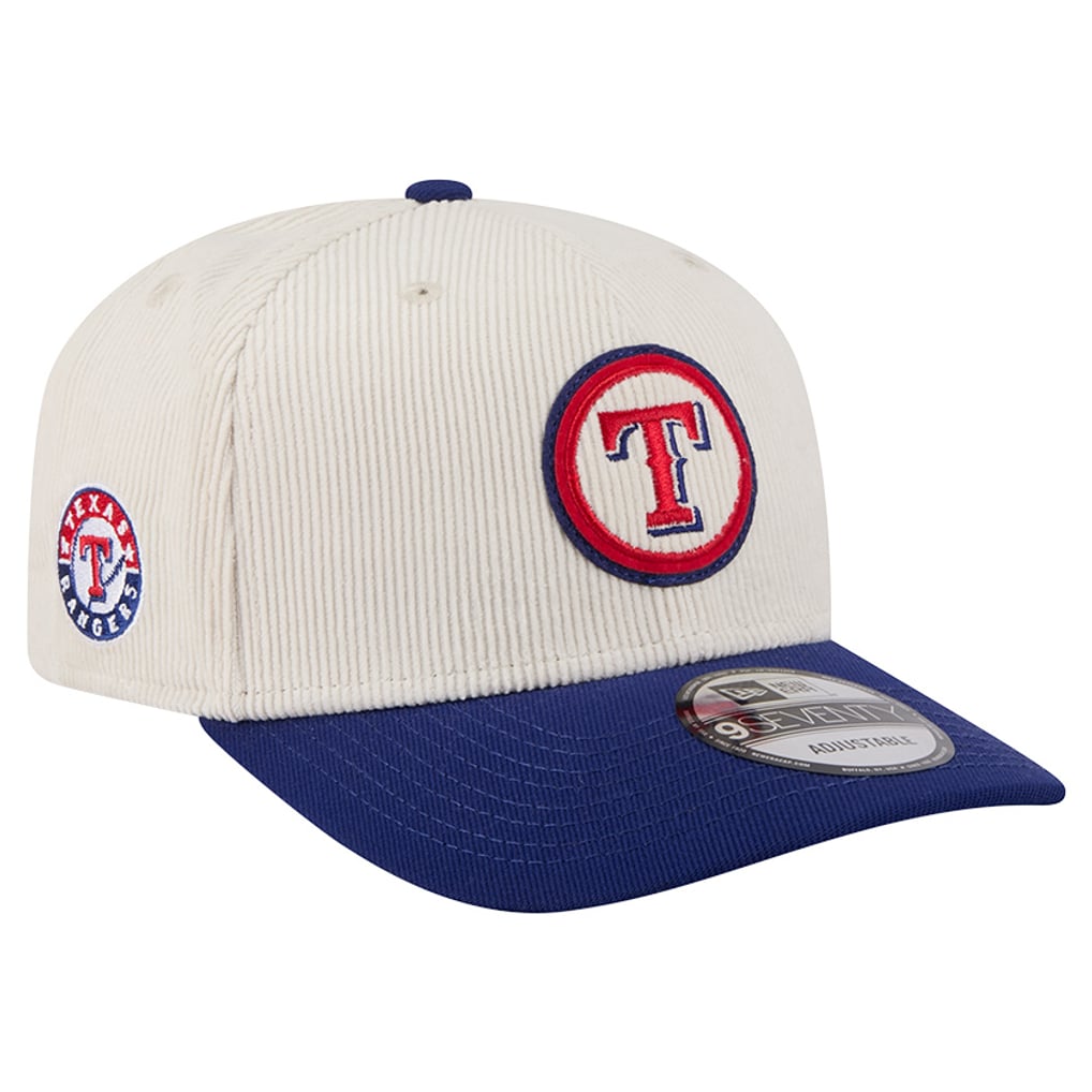  Texas Rangers New Era Loyal 9SEVENTY Adjustable Hat - Cream