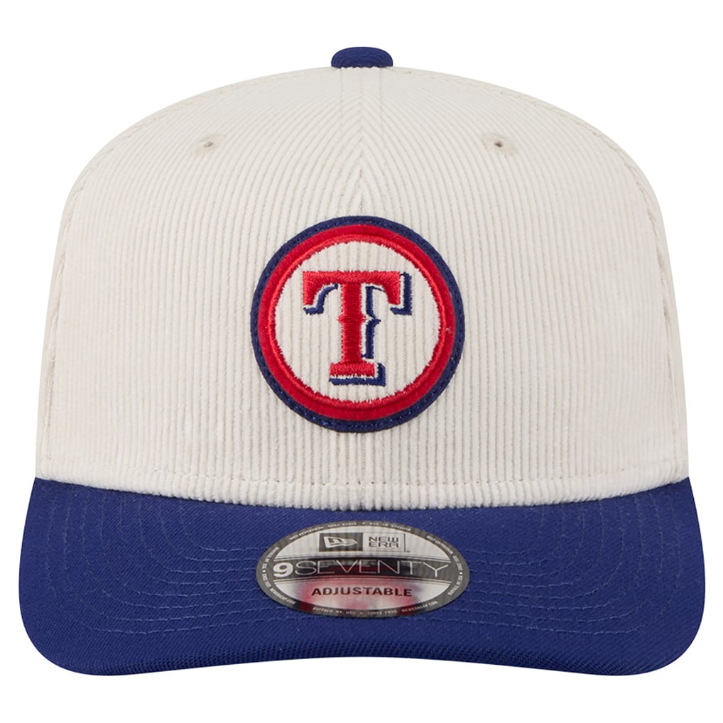  Texas Rangers New Era Loyal 9SEVENTY Adjustable Hat - Cream