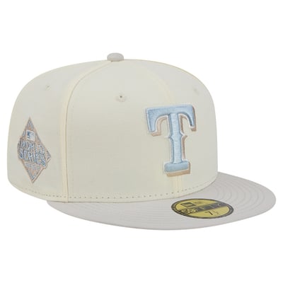  Texas Rangers New Era Crisp Equinox World Series 59FIFTY Fitted Hat - Natural