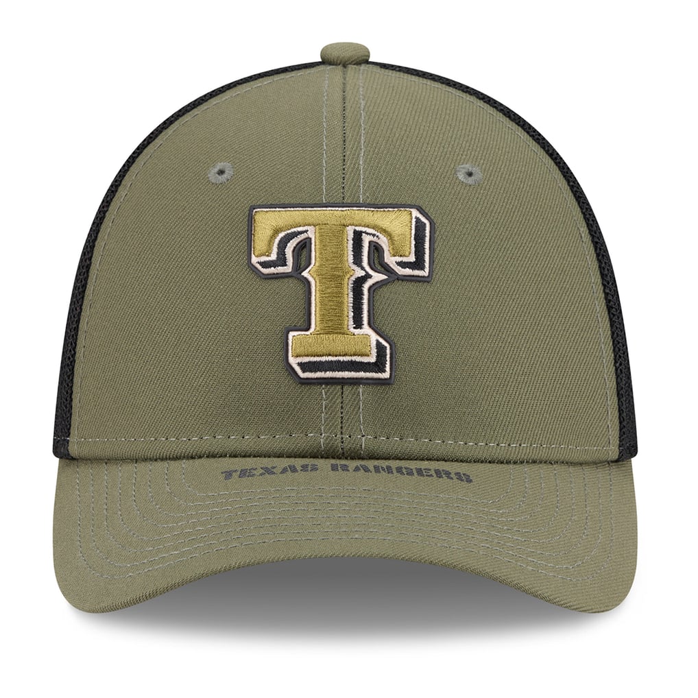  Texas Rangers New Era 2026 Armed Forces Day 39THIRTY M-Crown Flex Hat - Olive