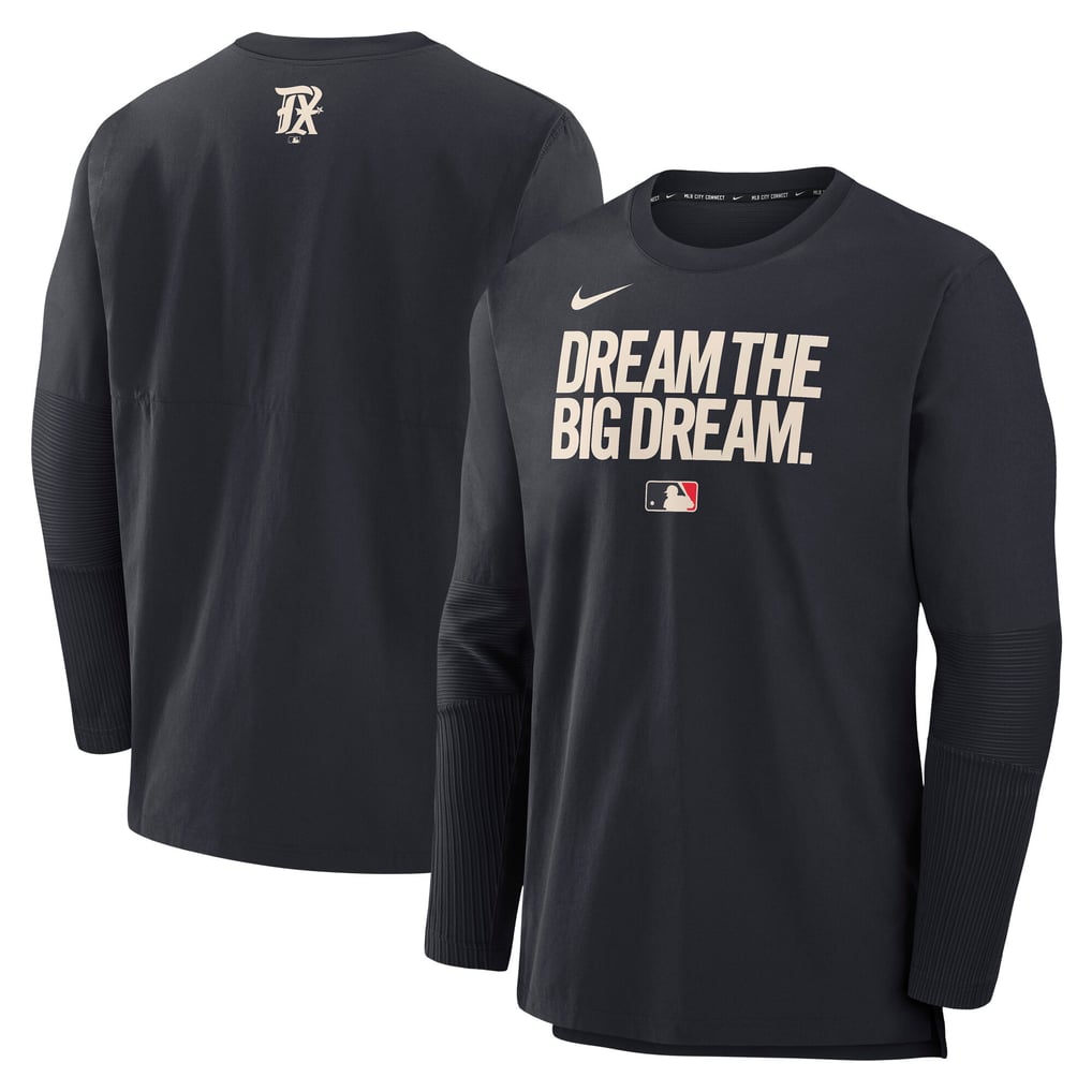 Texas Rangers Nike 2025 City Connect Authentic Collection Player Dri-FIT Lightweight Pullover - Black