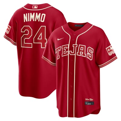 Brandon Nimmo Texas Rangers Nike 2026 City Connect Stadium Jersey - Red
