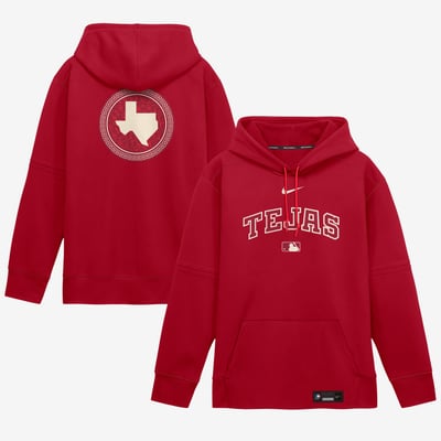 Texas Rangers Nike 2026 City Connect Authentic Collection Therma-FIT Hoodie - Red