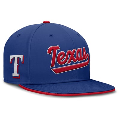 Texas Rangers Nike Primetime Dri-FIT Round Bill True Fitted Hat - Royal