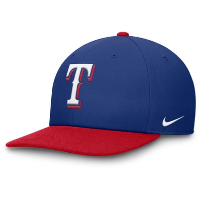 Texas Rangers Nike Pro Performance Snapback Hat - Royal/Red