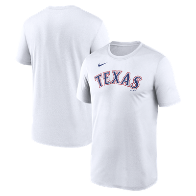 Texas Rangers Nike New Legend Wordmark Dri-FIT T-Shirt - White