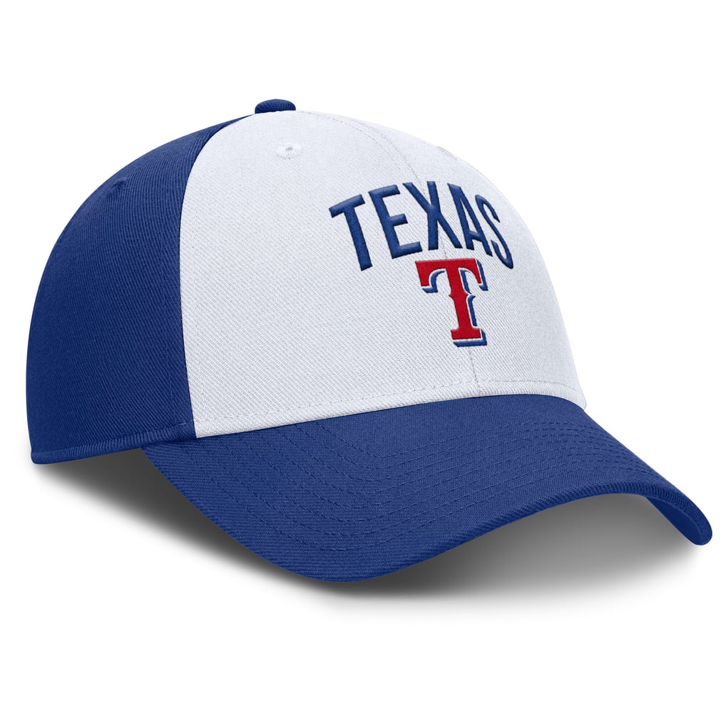 Texas Rangers Nike Club Performance Adjustable Hat - White/Royal