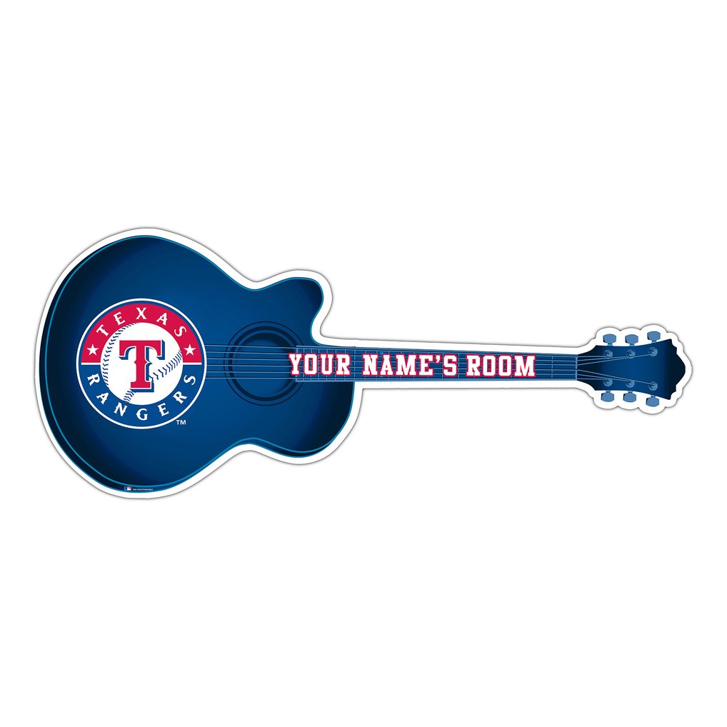 Texas Rangers 24" Customizable Guitar Sign
