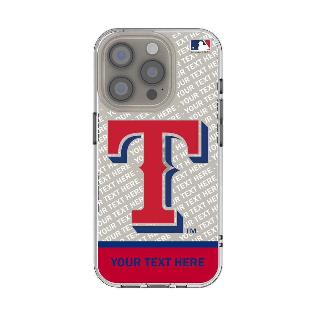 Texas Rangers Endzone Design iPhone Clear Case
