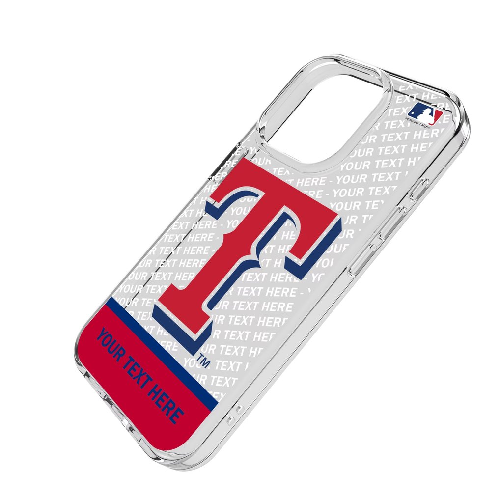 Texas Rangers Endzone Design iPhone Clear Case