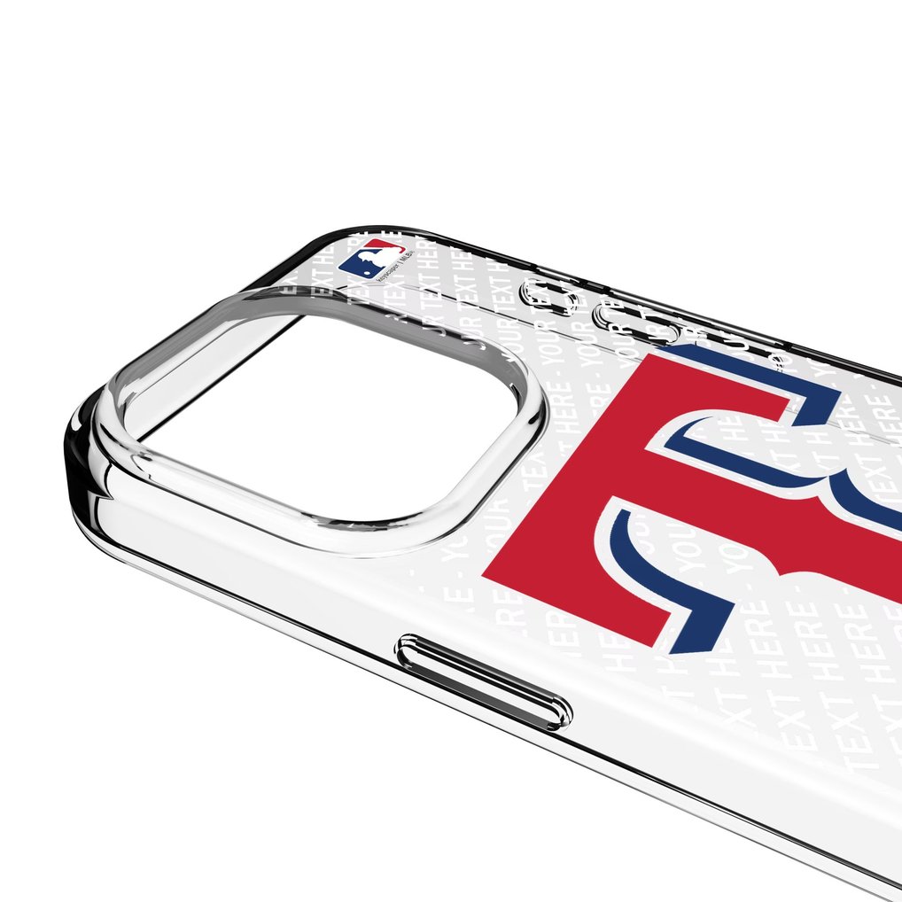Texas Rangers Endzone Design iPhone Clear Case