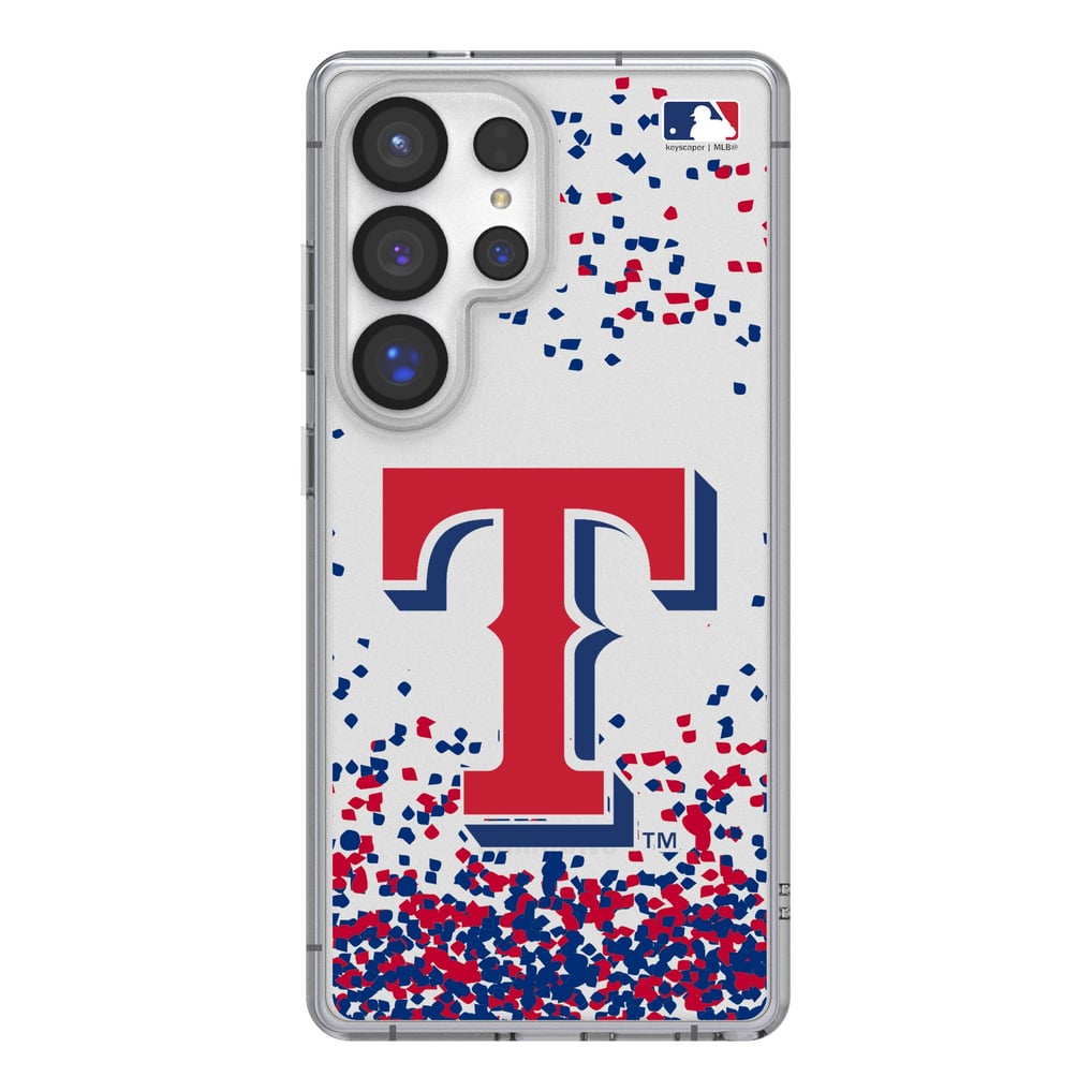 Texas Rangers Galaxy S8 Confetti Design Clear Case