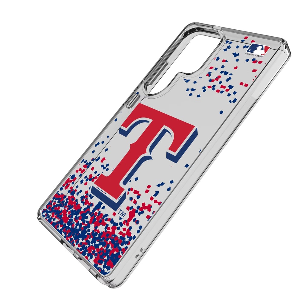 Texas Rangers Galaxy S8 Confetti Design Clear Case