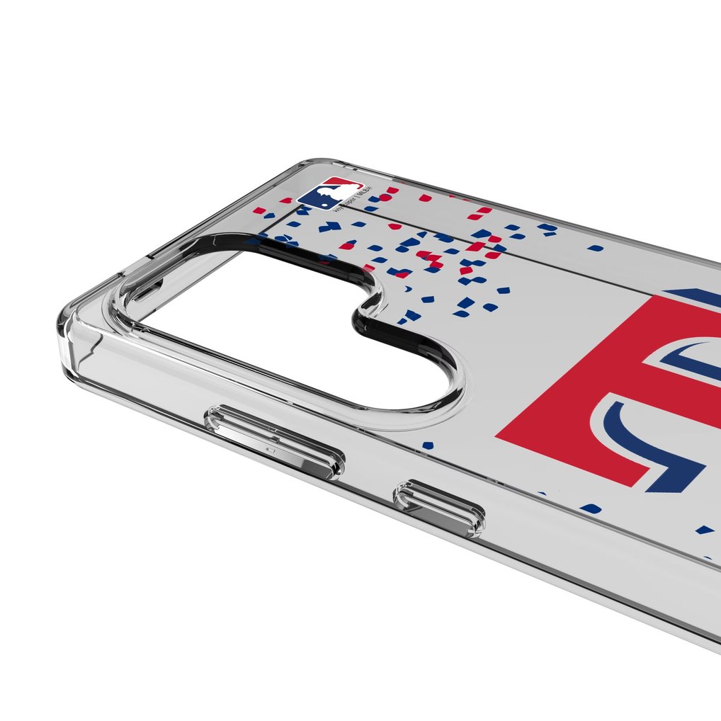 Texas Rangers Galaxy S8 Confetti Design Clear Case
