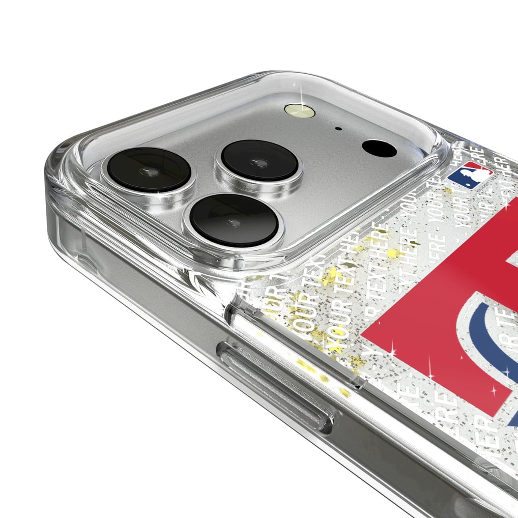 Texas Rangers iPhone Personalized Glitter Case